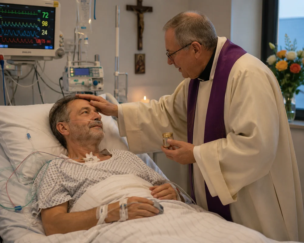 Krankensalbung – Spendung am Krankenbett
